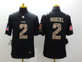 Men's Cleveland Browns Johnny Manziel #2 Black Player Game Jersey1