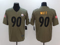 Men's Pittsburgh Steelers T.J. Watt #90 Brown Player Jersey1