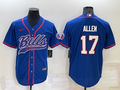 Men's Buffalo Bills Josh Allen #17 Royal Game Jersey1 Joint Edition