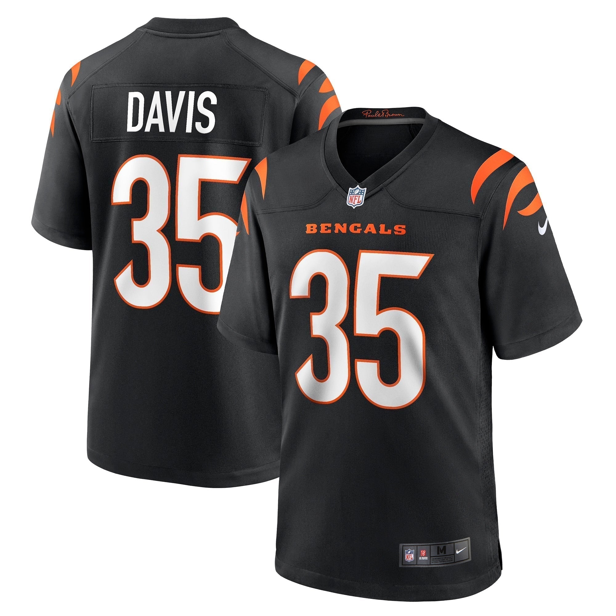 Jalen Davis Cincinnati Bengals Nike Game   Jersey - Black
