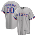 Men's Texas Rangers Gray Replica Custom Jersey1