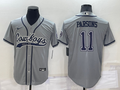 Men's Dallas Cowboys Micah Parsons #11 Gray Game Jersey1 Joint Edition