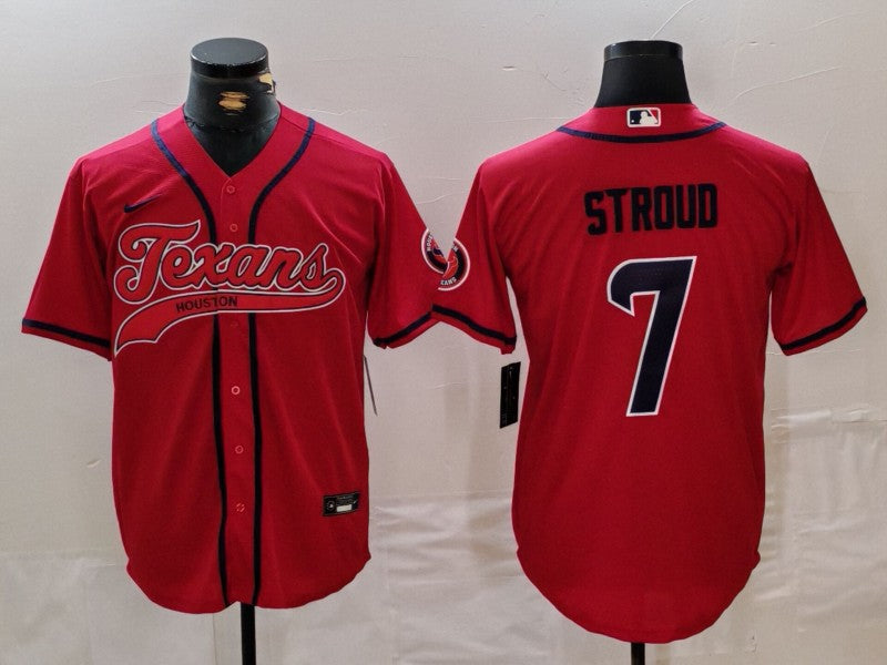 Men's Houston Texans C.J. Stroud #7 Red Game Player Jersey1