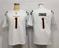 Men's Cincinnati Bengals Ja'Marr Chase #1 White Game Jersey1
