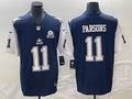 Men's Dallas Cowboys Micah Parsons #11 Navy Game Jersey1
