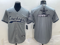 Men's Dallas Cowboys Gray Game Player Jersey1
