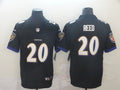 Men's Baltimore Ravens Ed Reed #20 Black Game Jersey1