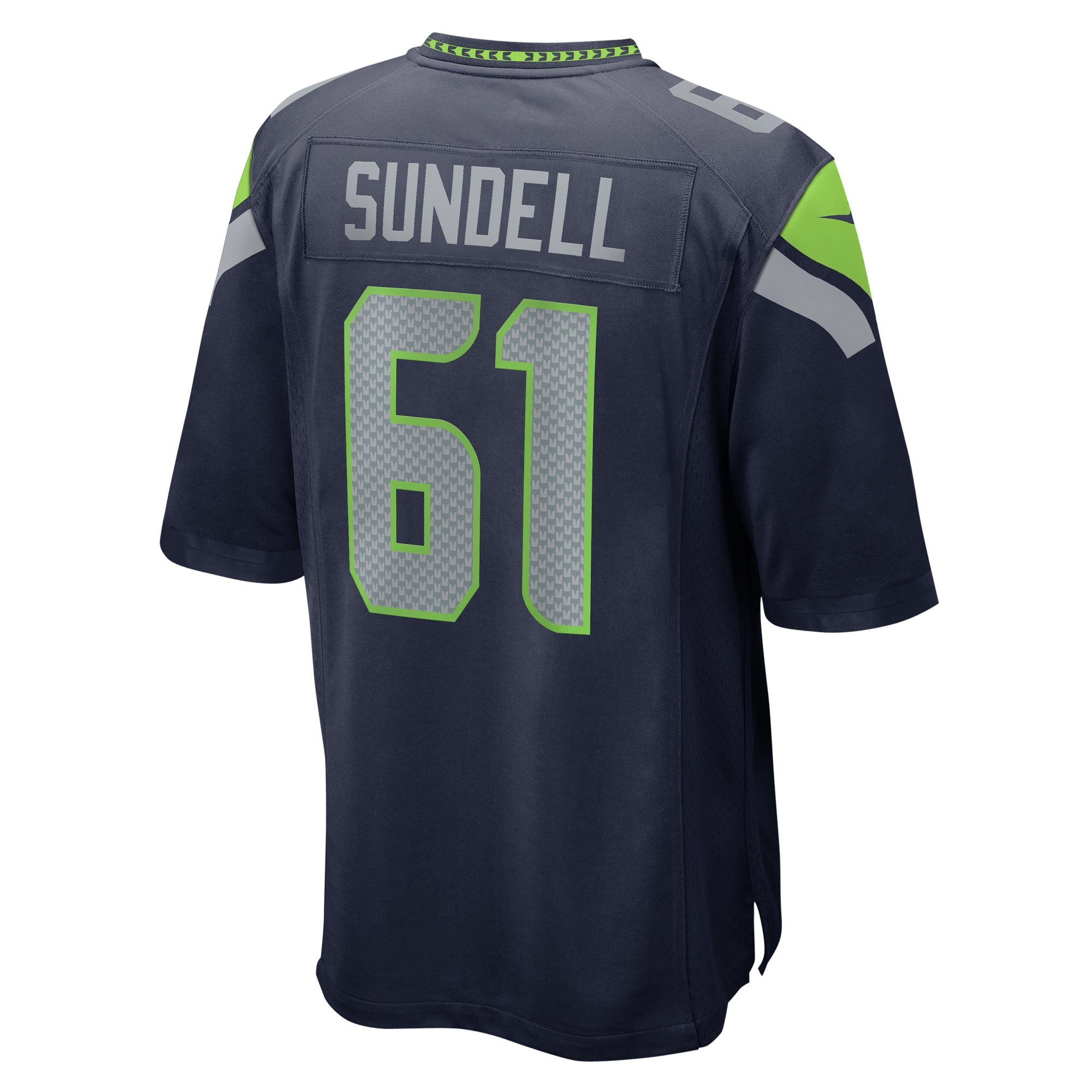 Jalen Sundell Seattle Seahawks Nike  Game Jersey -  College Navy