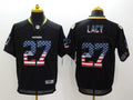 Men's Green Bay Packers Eddie Lacy #27 Black Game Jersey1
