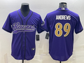 Men's Baltimore Ravens Mark Andrews #89 Purple Player Jersey1 Joint Edition