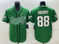 Men's Philadelphia Eagles Dallas Goedert #88 Kelly Green Game Jersey1 Joint Edition
