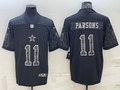 Men's Dallas Cowboys Micah Parsons #11 Black RFLCTV Limited Jersey1