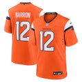 Men's Denver Broncos Jahdae Barron Nike Orange 2025 NFL Draft First Round Pick Game Jersey