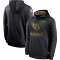 Men's Arizona Cardinals NFL 2020 Salute to Service Hoodie1 Black