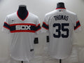 Men's Chicago White Sox Frank Thomas #35 White Replica Player Jersey1