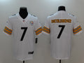 Men's Pittsburgh Steelers Ben Roethlisberger #7 White Game Jersey1