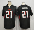 Men's Atlanta Falcons Deion Sanders #21 Black Game Player Jersey1