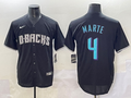 Men's Arizona Diamondbacks Ketel Marte #4 Black Player Jersey
