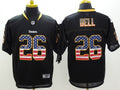 Men's Pittsburgh Steelers LeVeon Bell #26 Black Player Game Jersey1