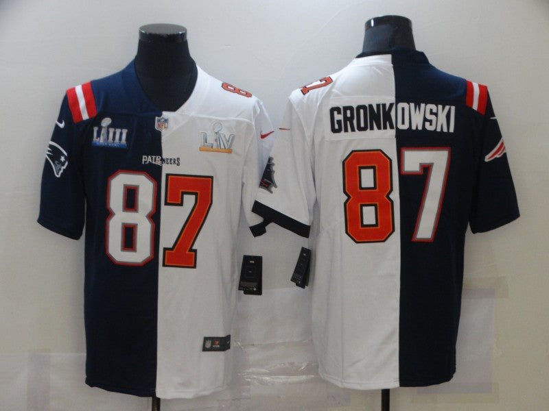 Men's Tampa Bay Buccaneers Rob Gronkowski #87 Blue/White Game Jersey1