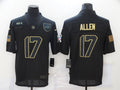 Men's Buffalo Bills #17 Josh Allen Black Game Player Jersey1