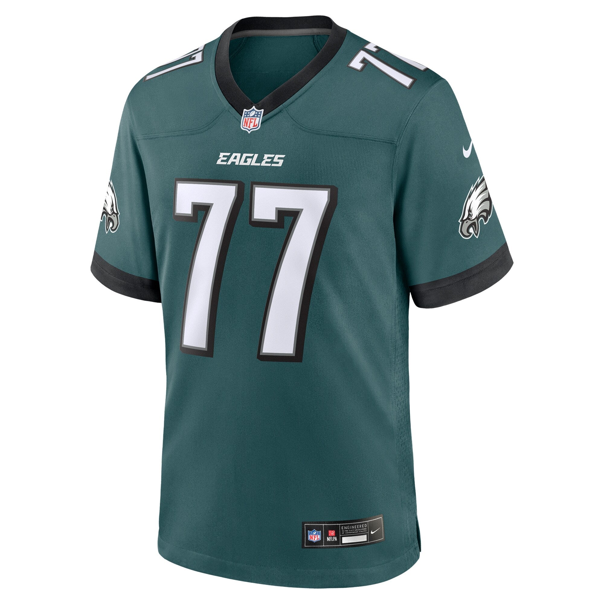 Mekhi Becton Philadelphia Eagles Nike Team Game Jersey - Midnight Green