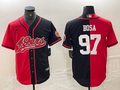 Men's San Francisco 49ers Nick Bosa #97 Red/Black Game Player Jersey1 Joint Edition