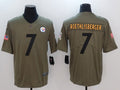 Men's Pittsburgh Steelers Ben Roethlisberger #7 Brown Alternate Game Jersey1
