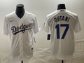 Men's Los Angeles Dodgers Shohei Ohtani #17 White Alternate Player Jersey1
