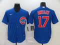 Men's Chicago Cubs Kris Bryant #17 Blue Replica Baseball Jersey