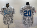 Men's Detroit Lions Barry Sanders #20 Arctic Camo 2024 Salute to Service Limited Jersey1