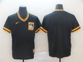 Men's Pittsburgh Pirates Black Blank Replica Player Jersey