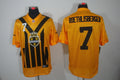 Men's Pittsburgh Steelers Ben Roethlisberger #7 Gold Player Game Jersey1