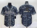 Men's Dallas Cowboys Grey Camouflage Game Jersey1