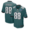 Men's Philadelphia Eagles Dallas Goedert #88 Midnight Green Super Bowl LVII Patch Game Jersey1