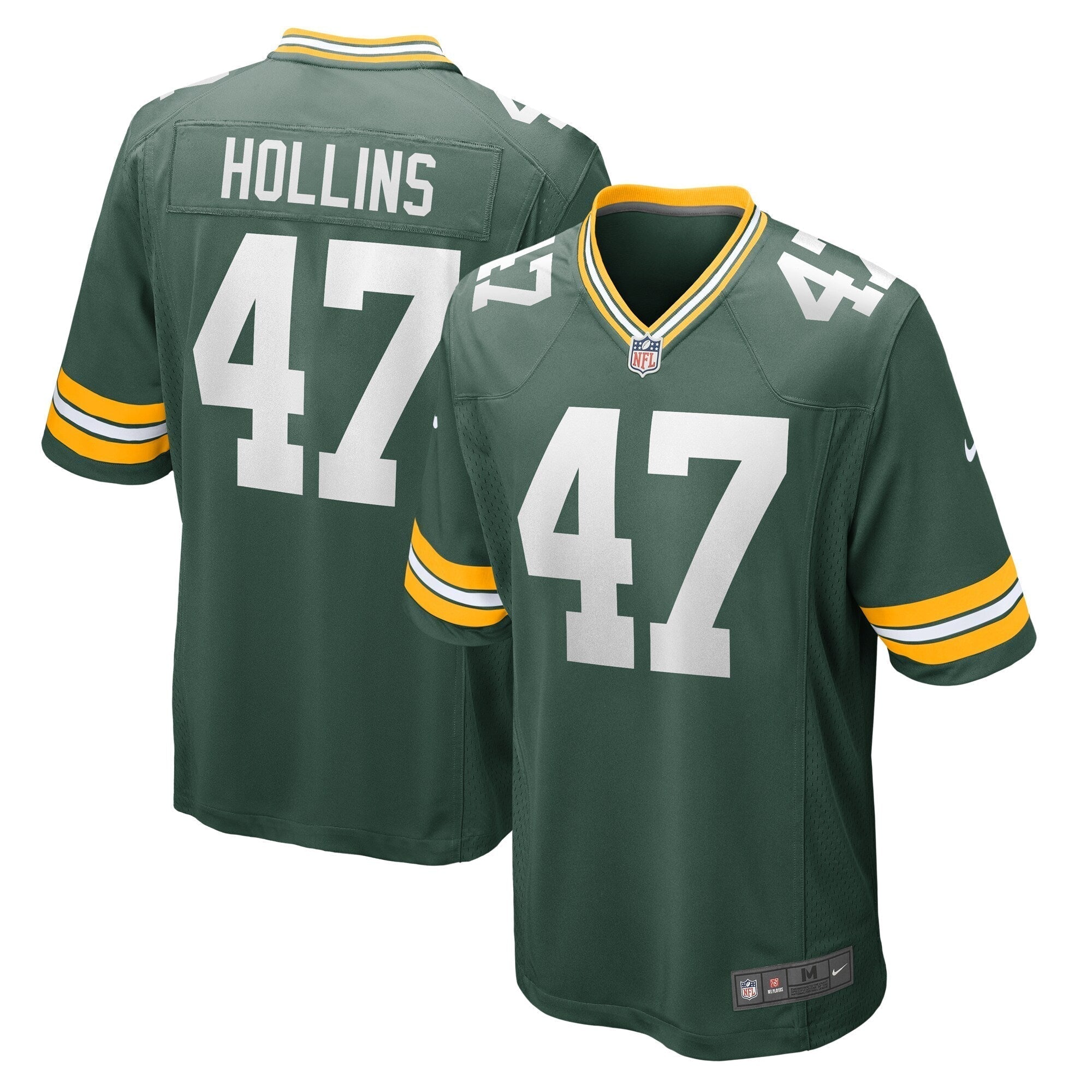 Justin Hollins Green Bay Packers Nike Home Game   Jersey - Green