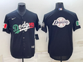 Men's Los Angeles Dodgers Black Alternate Replica Player Name Jersey1