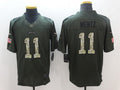 Men's Philadelphia Eagles Carson Wentz #11 Army Green Game Jersey1