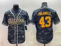 Men's Pittsburgh Steelers Troy Polamalu #43 Gray Camouflage Game Jersey1