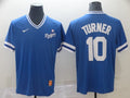 Men's Los Angeles Dodgers Justin Turner #10 Blue Replica Game Jersey1