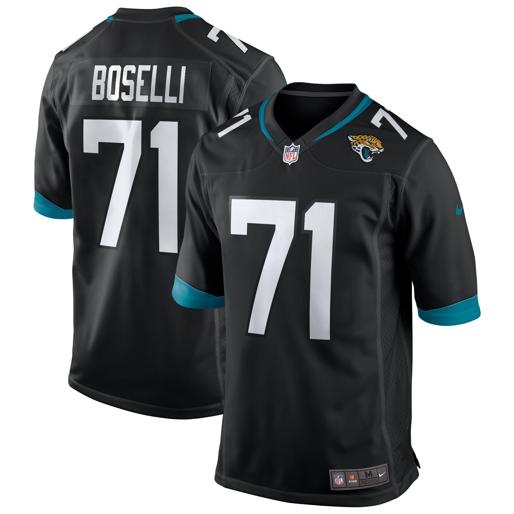 Tony Boselli Jacksonville Jaguars Nike Game Retired   Jersey - Black