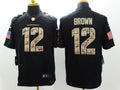 Men's Arizona Cardinals John Brown #12 Black Player Game Jersey1