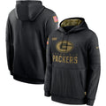 Men's Green Bay Packers NFL 2020 Salute to Service Hoodie1 Black