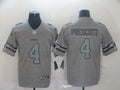 Men's Dallas Cowboys Dak Prescott #4 Gray Game Jersey1