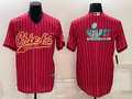Men's Kansas City Chiefs Red Super Bowl LVII Patch Game Jersey1