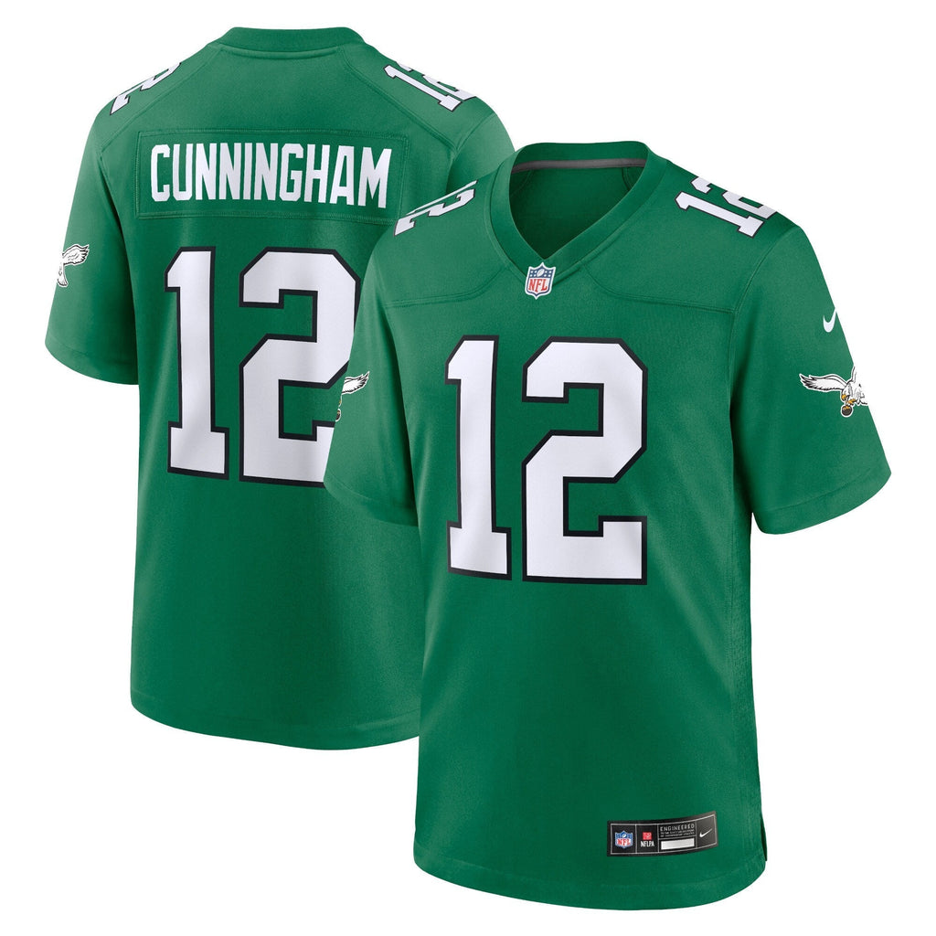 Randall Cunningham Philadelphia Eagles Nike Alternate Retired   Game Jersey - Kelly Green