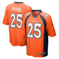 Samaje Perine Denver Broncos Nike Game   Jersey - Orange