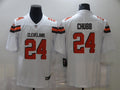 Men's Cleveland Browns Nick Chubb #24 White Game Player Jersey1