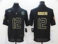 Men's Green Bay Packers Aaron Rodgers #12 Black Game Player Jersey1