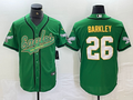 Men's Philadelphia Eagles Saquon Barkley #26 Kelly Green Player Jersey1 Joint Edition